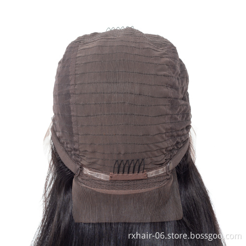 Grade 10A Wholesale Natural 150% Density Brazilian Raw Virgin Human Hair Silk Base Straight Full Lace Wig